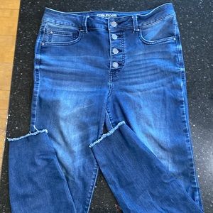 Maurices high waisted button fly jeans